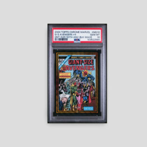 2024 Topps Chrome Marvel Giant Size 50th Avengers Black Wave PSA 10